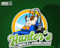 design a modern lawn care and landscaping logo