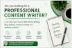 do SEO article writing, website content or blog writing