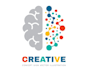 design a modern brain and intelligence logo