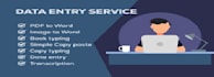 do data entry, PDF to word or excel, copy paste, typing