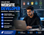 create professional portfolio,shop and bussines website for you
