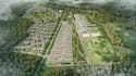 render site plan,urban architecture master plan, 2d drawing visualize, landscape
