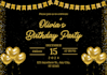 design a modern birthday invitation card