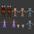 create low poly 3d assets and characters in blender