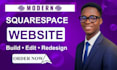 design or redesign squarespace coaching website edit and customize squarespace