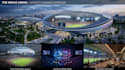 design stadium, sport complex, and gaming areas with 3d rendering