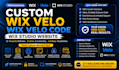 do custom wix velo , wix velo code , wix studio website