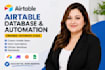 setup your airtable database, automation, a softr expert