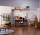 stylish 3d room, isometric scenario, diorama in blender for presentation