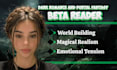 beta read dark romance, portal fantasy, fantasy script