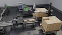 create realistic 3d industrial animation, factory production line animation