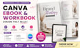 do canva ebook design, canva workbook design, ebook and workbook layout design