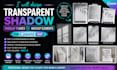 design transparent shadow overlay frames or mockup elements for canva fast