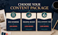 write SEO blog posts and pinterest content