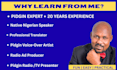 teach you authentic nigerian pidgin english online