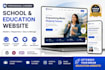 design modern school website, education website, and e learning website