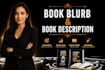 write KDP book blurb, synopsis, book description for non fiction novel and story