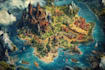 draw a custom map for fantasy