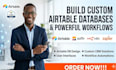 set up airtable database, airtable crm, airtable interface with automation