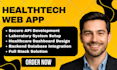 develop high performance health tech laboratory innovative webapp apis, backend