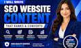 write SEO website content that ranks and converts