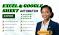 do microsoft excel, excel vba, excel formulas and google sheets as excel expert