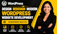 design redesign modern wordpress website development wordpress bug fix