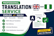 translate english to hausa manually