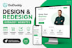 design godaddy website godady redesign landing page godady expert godaddy store