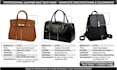 create leather goods tech packs for bags, wallets and belts