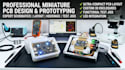create miniature pcb design with custom pcb housings, test jigs and led light