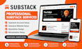 setup substack newsletter design, substack publication, substack newsletter