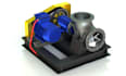 design 3d centrifugal pump animation, 3d industrial engineering explainer video