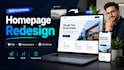 redesign wix squarespace wordpress homepage website
