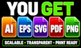 vector trace your logo and convert jpg png to ai eps svg