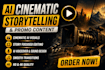 create cinematic ai storytelling and promo content