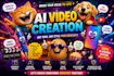 create funny ai cartoon animal videos