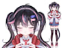 draw high quality 2d vtuber model, 2d vtuber rigging, anime 2d vtuber commission