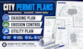 design grading plan, erosion control, site plan and utility plan for city permit