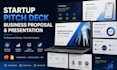 design startup pitch deck business proposal and presentation