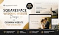 german squarespace wedding website design squarespace website for churches