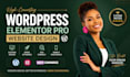 create modern wordpress website with elementor pro design