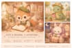 illustrate cute emotional  book art