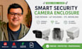 smart security camera enclosure cad, iot housing stl modeling pro