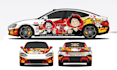 do itasha car wrap design, vehicle, van and racing wrap