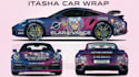 do itasha car wrap design, vehicle, van and racing wrap