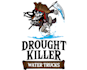 make hellhound distilling, drought killer, skull biker cowboy logo