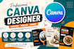 design canva flyers, thumbnails, posters, and banners