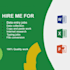 do expert data entry and excel data analysis