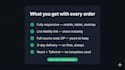 build a responsive react landing page with clean custom code